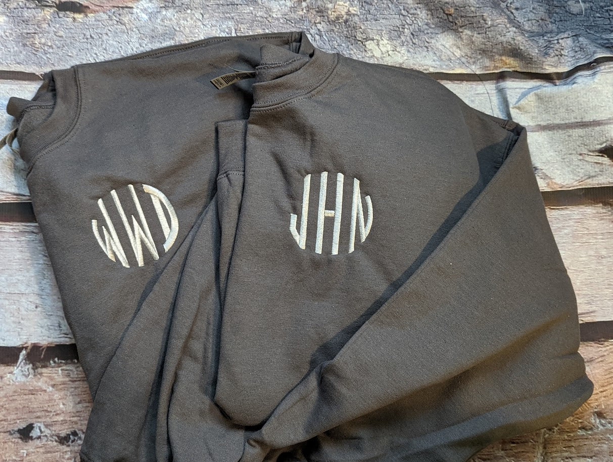 Monogram Tee or Sweatshirt - Adult