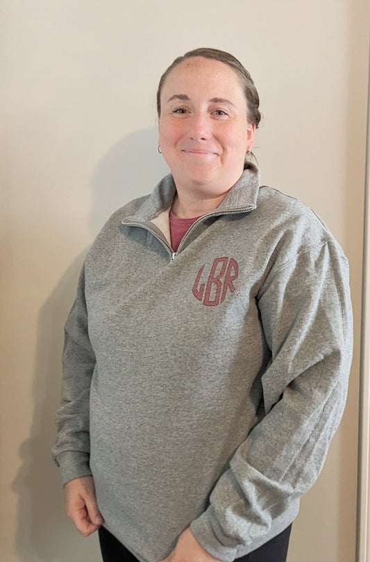 Monogram 1/4 Zip Pullover