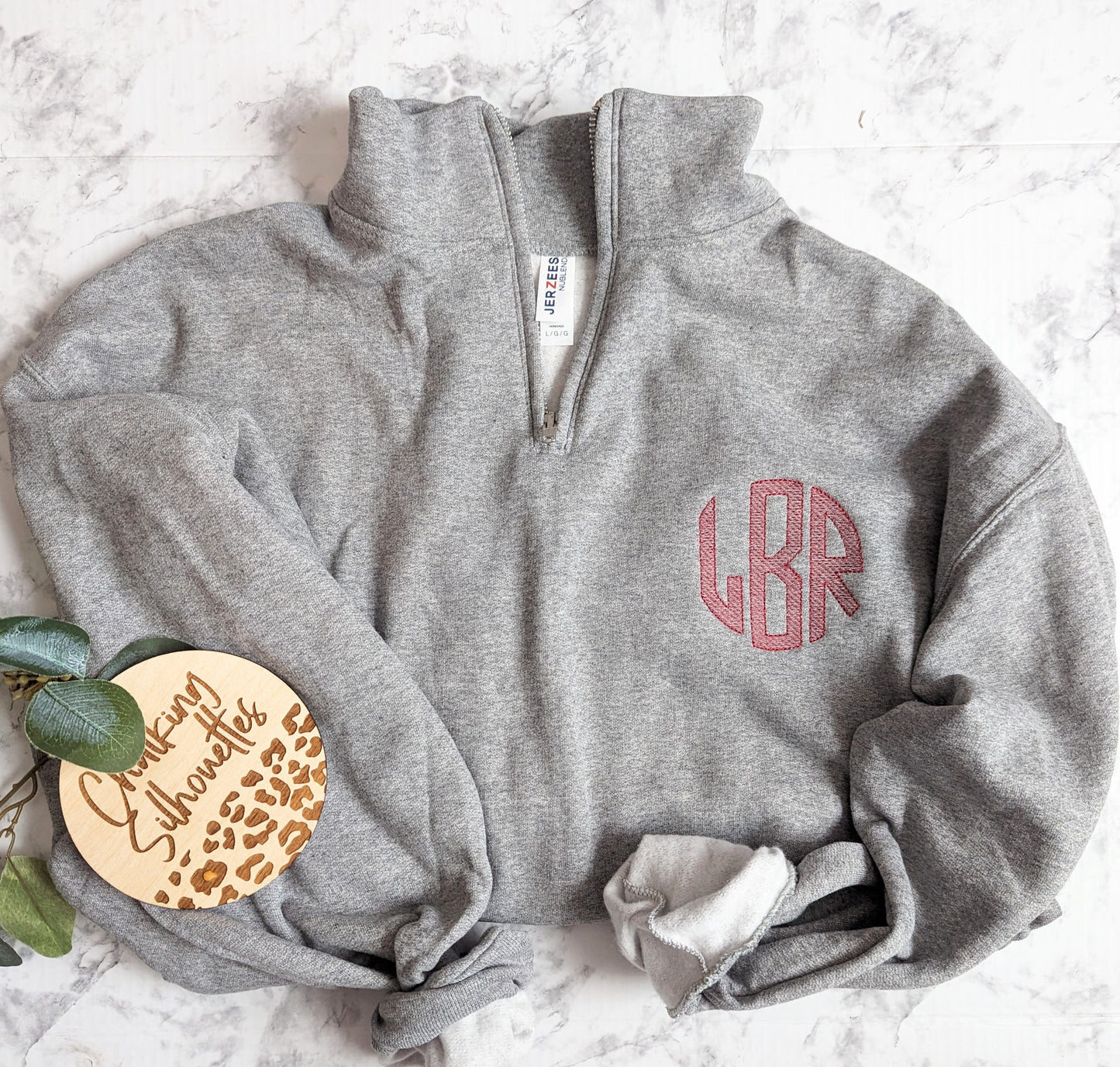 Monogram 1/4 Zip Pullover