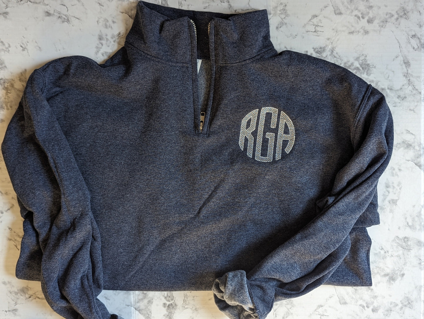 Monogram 1/4 Zip Pullover