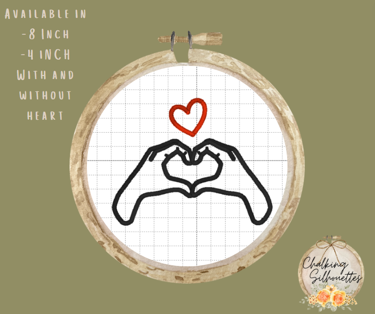 Heart Hands- Embroidery File